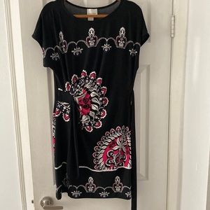 Donna Morgan size 14 faux wrap mini dress.